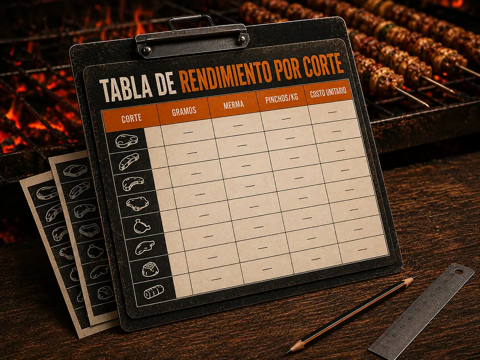 Tabla de Rendimiento por Corte
